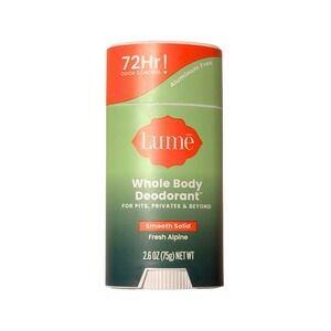 Lume Whole Body Deodorant Smooth Solid Fresh Alphine 2.6oz/75g